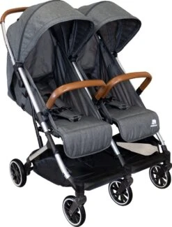 Deryan Luxe Rolo X2 Dubbele Buggy - Duo Buggy - Grijs -Aanbiedingen BIBS Winkel 912x1200 16