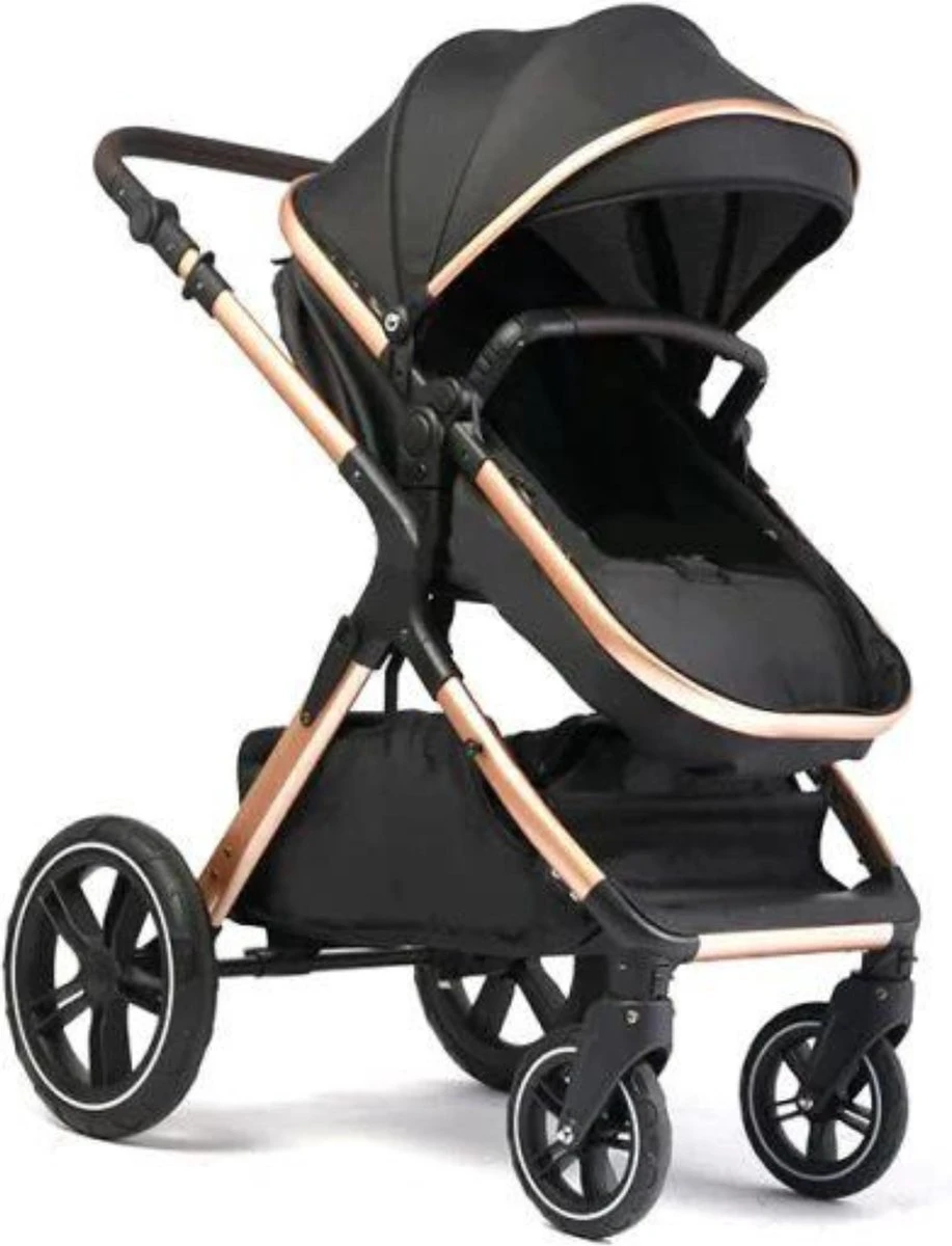 Merkloos BrightWise Luxe Kinderwagen 3 In 1 Van Voldoet Aan Alle Europese Veiligheidscertificaten - Wandelwagen - Kinderwagen 3-in-1 Incl Autostoel - Kinderwagen Maxi Cosi – Buggy 3 In 1 - Newborn - Zwart 2 Merkloos BrightWise Luxe Kinderwagen 3 In 1 Van Voldoet Aan Alle Europese Veiligheidscertificaten - Wandelwagen - Kinderwagen 3-in-1 Incl Autostoel - Kinderwagen Maxi Cosi – Buggy 3 In 1 - Newborn - Zwart - Afbeelding 2