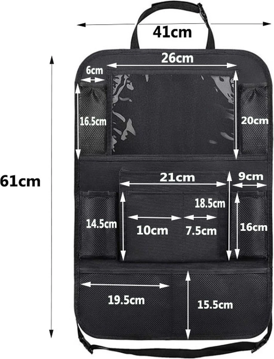 Merkloos Autostoel Organizer + Opvouwbare Mini Prullenbak Bundel - Musthave Voor Uw Autovakantie! - IPad/Tablet Houder - Opvouwbaar - Inklapbaar - Rugleuning - Auto Opbergsysteem - Kinderen - Waterafstotend - Prullenmand - Licht - Opberg - Universeel - Handig 3 Merkloos Autostoel Organizer + Opvouwbare Mini Prullenbak Bundel - Musthave Voor Uw Autovakantie! - IPad/Tablet Houder - Opvouwbaar - Inklapbaar - Rugleuning - Auto Opbergsysteem - Kinderen - Waterafstotend - Prullenmand - Licht - Opberg - Universeel - Handig - Afbeelding 3