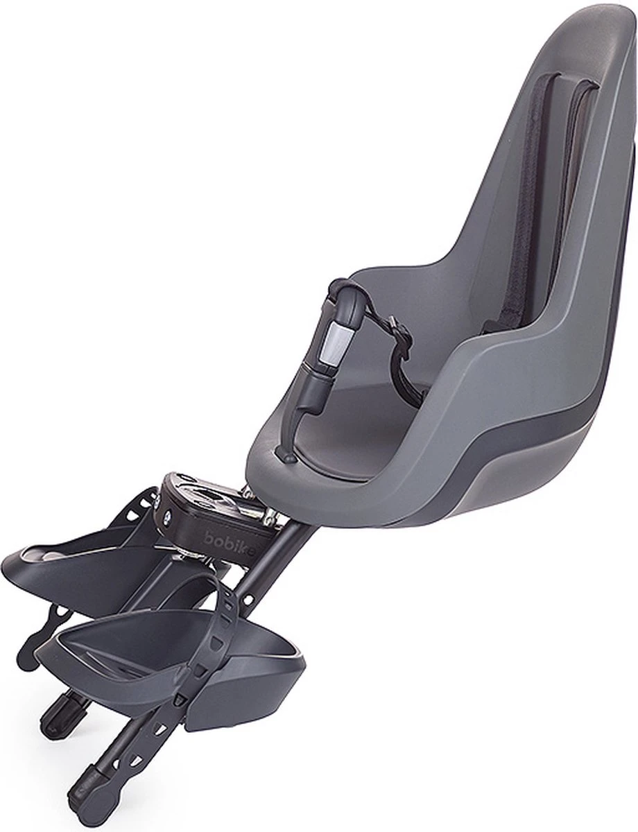 Bobike GO Mini Fietsstoeltje - Macaron Grey 6 Bobike GO Mini Fietsstoeltje - Macaron Grey - Afbeelding 6