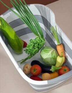 Merkloos Baby Badje Opvouwbaar - Multifunctioneel - Wasmand - Opbergmand - Speelgoed Opslag - Babybadje -Aanbiedingen BIBS Winkel 925x1200