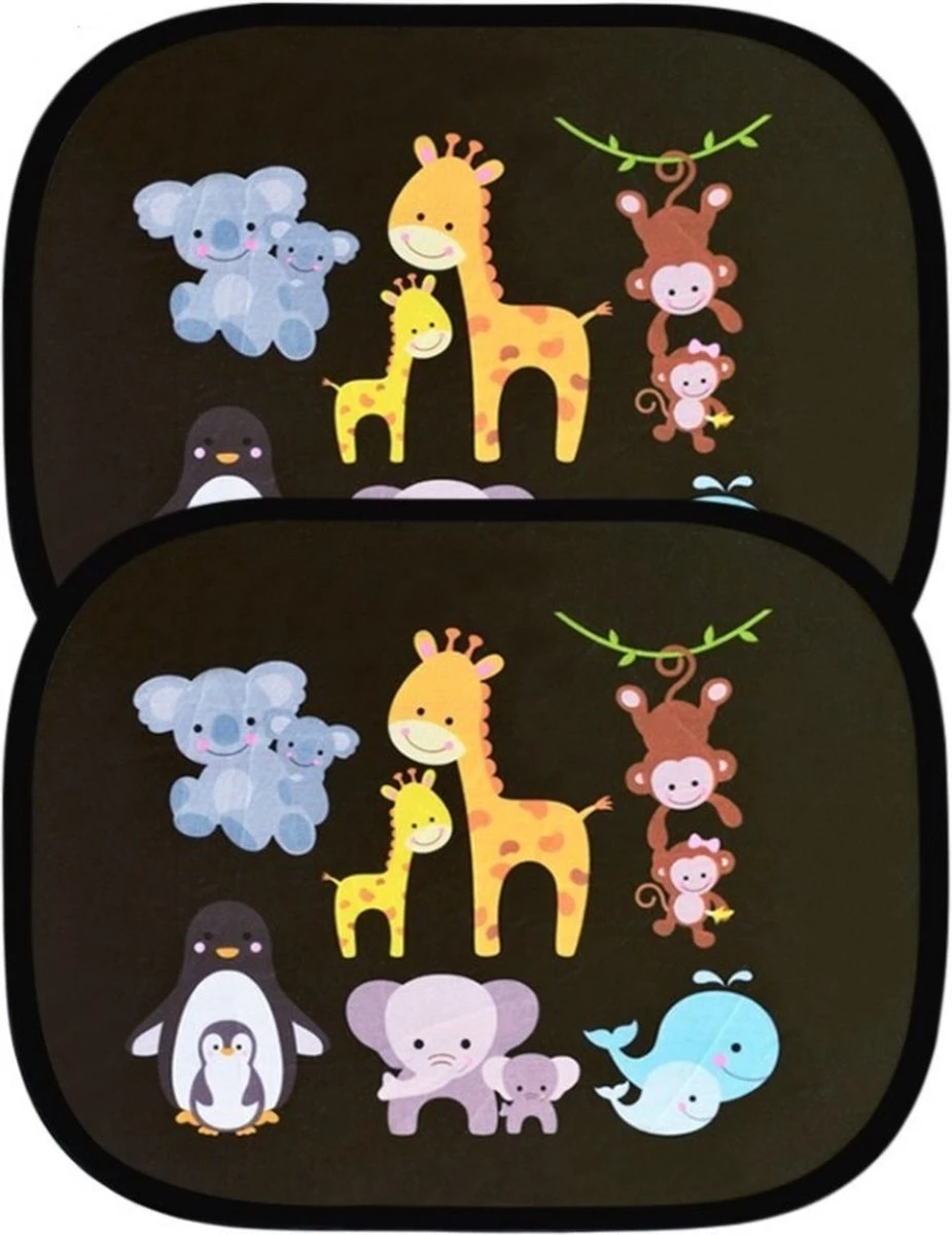 Merkloos Zonnescherm Auto Zijruit Kind - Zonwering Auto Zelfklevend - UV Protectie - Autozonnescherm Voor Kinderen - 2 Stuks - Dieren Multi Colour 1 Merkloos Zonnescherm Auto Zijruit Kind - Zonwering Auto Zelfklevend - UV Protectie - Autozonnescherm Voor Kinderen - 2 Stuks - Dieren Multi Colour