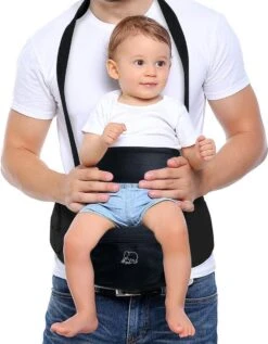 Deryan Pack Light Luxe Heupdrager - Ergonomische Draagzak + Opbergvakjes Zwart