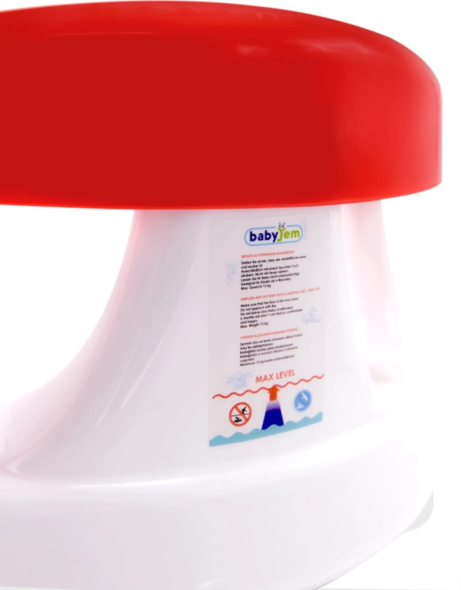 Babyjem Easy Rood Anti-slip Badring 751 8 Babyjem Easy Rood Anti-slip Badring 751 - Afbeelding 8