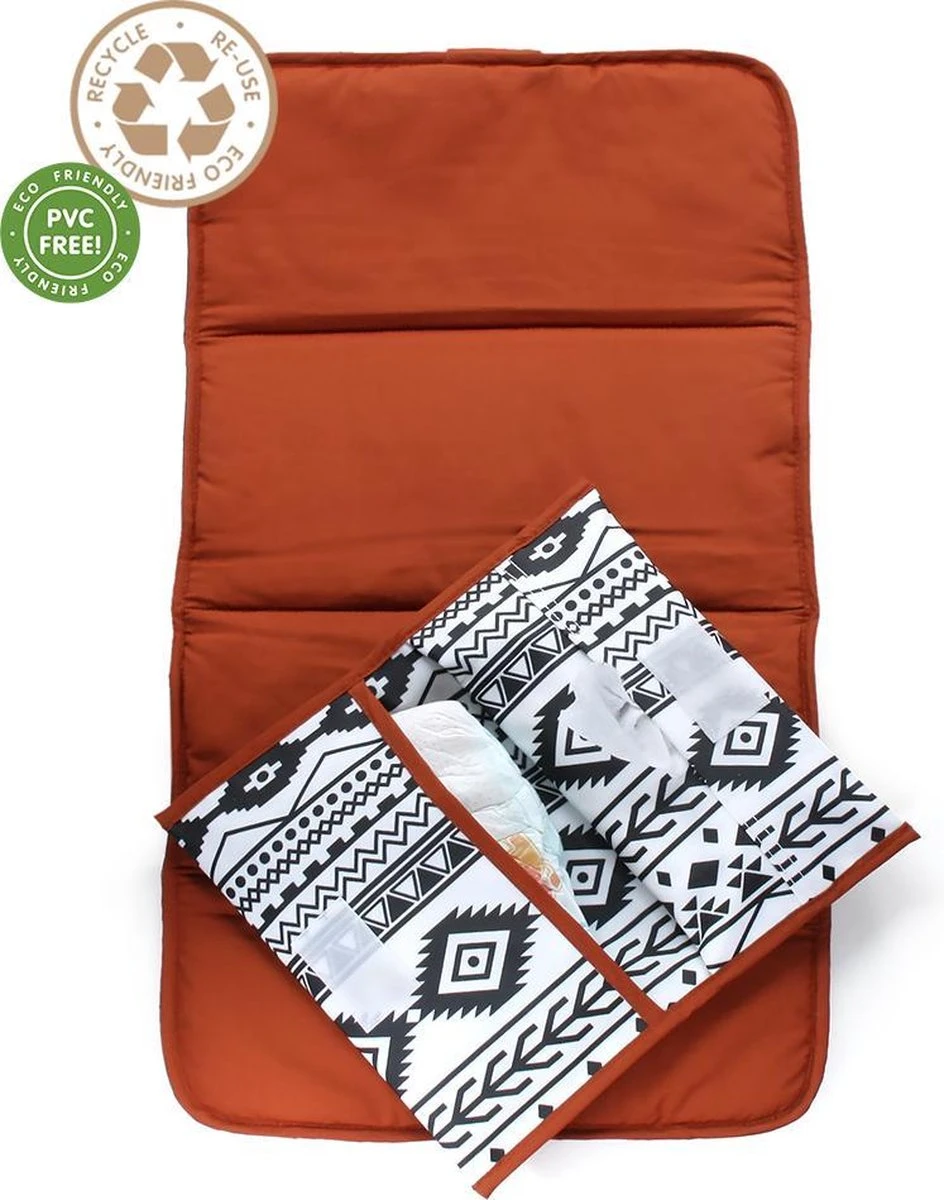 KipKep Napper Combi Verschoningsset - Uit Gerecyclede Materialen - Etnic Spice 6 KipKep Napper Combi Verschoningsset - Uit Gerecyclede Materialen - Etnic Spice - Afbeelding 6