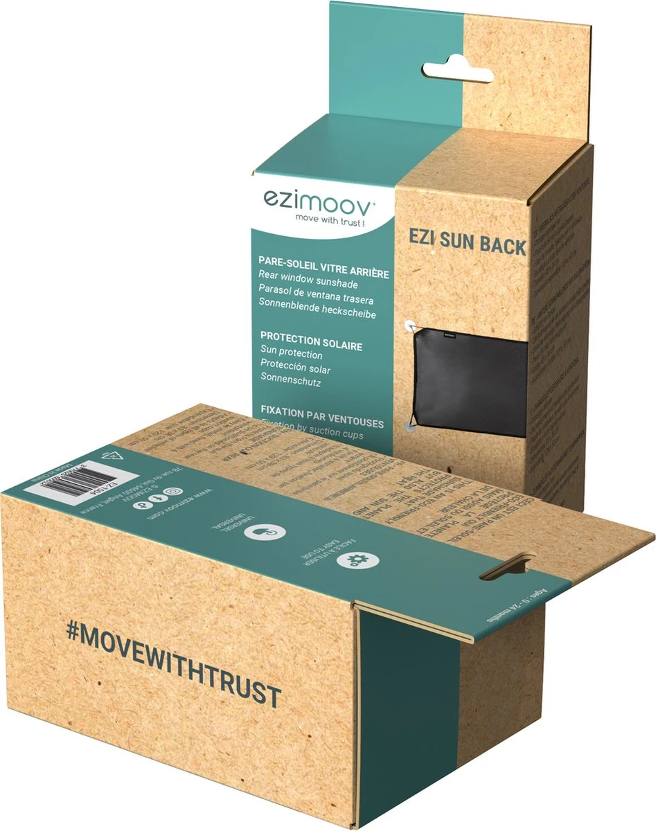 EZI SUN BACK - Zonnescherm Auto - Opvouwbaar - UV-beschermend - Achterruit - Autozonnescherm Achterruit 4 EZI SUN BACK - Zonnescherm Auto - Opvouwbaar - UV-beschermend - Achterruit - Autozonnescherm Achterruit - Afbeelding 4