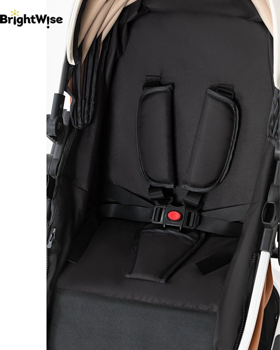 Merkloos BrightWise® Luxe Kinderwagen 3 In 1 Voldoet Aan Alle Europese Veiligheidscertificaten - Wandelwagen - Kinderwagen 3-in-1 Incl Autostoel - Kinderwagen Maxi Cosi – Buggy 3 In 1 - Newborn - Leer - Bruin 2 Merkloos BrightWise® Luxe Kinderwagen 3 In 1 Voldoet Aan Alle Europese Veiligheidscertificaten - Wandelwagen - Kinderwagen 3-in-1 Incl Autostoel - Kinderwagen Maxi Cosi – Buggy 3 In 1 - Newborn - Leer - Bruin - Afbeelding 2