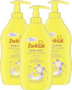 Zwitsal Slaap Zacht Bad- & Wasgel Lavendel - Voordeelverpakking 3 X 400 Ml Pomp