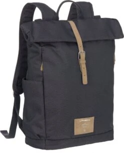 LÄSSIG Luiertas Rolltop Backpack Rugzak Incl Verschoningsmatje Denim Blauw Limited Edition