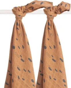 Jollein Hydrofiel Multidoek Spot 115x115cm - Caramel - 2 Stuks -Aanbiedingen BIBS Winkel 975x1200 5