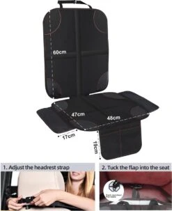 Nixnix - Autostoelhoes - Autostoelbeschermer - Autostoel Beschermer - Zwart - Bescherm Mat - Kinderen -Aanbiedingen BIBS Winkel 977x1200 8