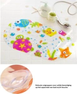 VinkToys® Badmatje - Antislip - Kinder Antislip Mat Bad / Douche - Voor Kinderen En Baby's - Mat Voor In Bad - Mat Voor In Douche - Douchemat Met Zuignappen - 69 X 39 Cm - Schildpad -Aanbiedingen BIBS Winkel 980x1200 1