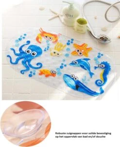 VinkToys® Badmatje - Antislip - Kinder Antislip Mat Bad / Douche - Voor Kinderen En Baby's - Mat Voor In Bad - Mat Voor In Douche - Douchemat Met Zuignappen - 69 X 39 Cm - Zeedieren 9 VinkToys® Badmatje - Antislip - Kinder Antislip Mat Bad / Douche - Voor Kinderen En Baby's - Mat Voor In Bad - Mat Voor In Douche - Douchemat Met Zuignappen - 69 X 39 Cm - Zeedieren -Aanbiedingen BIBS Winkel 981x1200 1