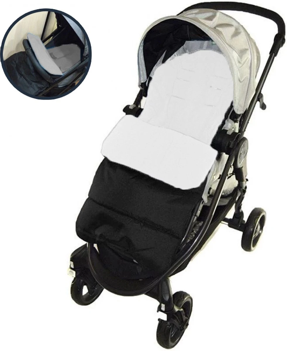 Achaté Voetenzak - Voor Kinderwagen Of Stoeltje – Baby Slaapzak - Autostoel - Wit 1 Achaté Voetenzak - Voor Kinderwagen Of Stoeltje – Baby Slaapzak - Autostoel - Wit