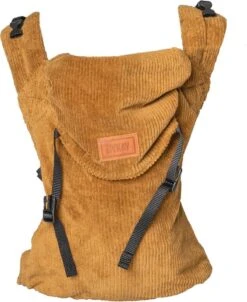 ByKay - Draagzak - Click Carrier Classic - Ribbed Velvet - Mustard Brown -Aanbiedingen BIBS Winkel 983x1200 23