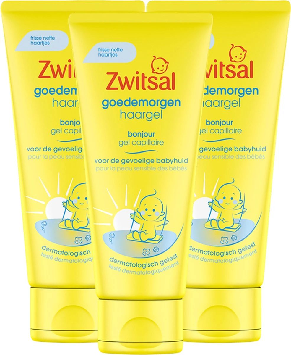 Zwitsal - Goedemorgen Haargel - 3 X 100 Ml - Voordeelverpakking 1 Zwitsal - Goedemorgen Haargel - 3 X 100 Ml - Voordeelverpakking