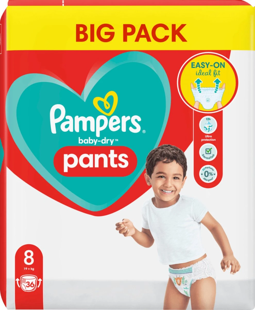 Pampers® Pampers - Baby Dry Pants - Maat 8 - Mega Pack - 36 Luierbroekjes 2 Pampers® Pampers - Baby Dry Pants - Maat 8 - Mega Pack - 36 Luierbroekjes - Afbeelding 2