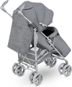 Lionelo Irma - Buggy - Wandelwagen- Lichte 7kg - Tot 15 Kg - Geveerde Wielen - 360° - Tot 5 Jaar - Opbergmand - Verstelbare Handgreep - Snel Inklapsysteem - Compact Formaat -Aanbiedingen BIBS Winkel 999x1200 3